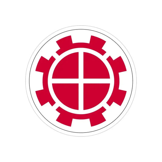 35th Engineer Brigade (U.S. Army) REVERSE PRINT Transparent Die-Cut STICKER 6 Inch Die-Cut Transparent - The Sticker Space