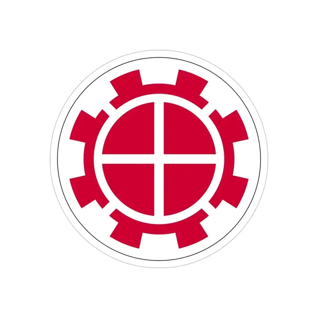 35th Engineer Brigade (U.S. Army) REVERSE PRINT Transparent Die-Cut STICKER - The Sticker Space