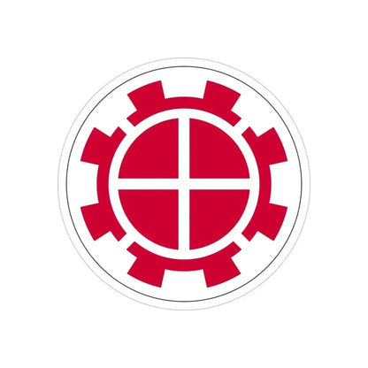 35th Engineer Brigade (U.S. Army) REVERSE PRINT Transparent Die-Cut STICKER - The Sticker Space