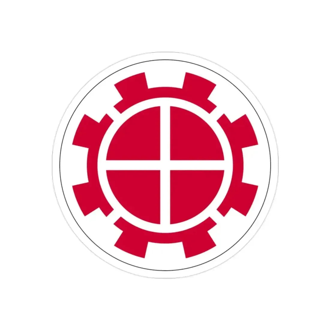 35th Engineer Brigade (U.S. Army) REVERSE PRINT Transparent Die-Cut STICKER - The Sticker Space