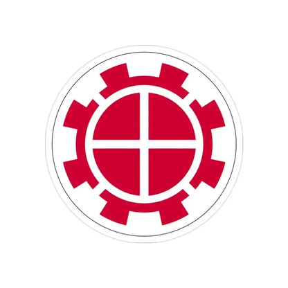 35th Engineer Brigade (U.S. Army) REVERSE PRINT Transparent Die-Cut STICKER - The Sticker Space