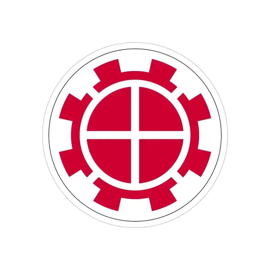 35th Engineer Brigade (U.S. Army) REVERSE PRINT Transparent Die-Cut STICKER - The Sticker Space