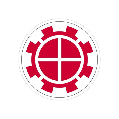 35th Engineer Brigade (U.S. Army) REVERSE PRINT Transparent Die-Cut STICKER - The Sticker Space