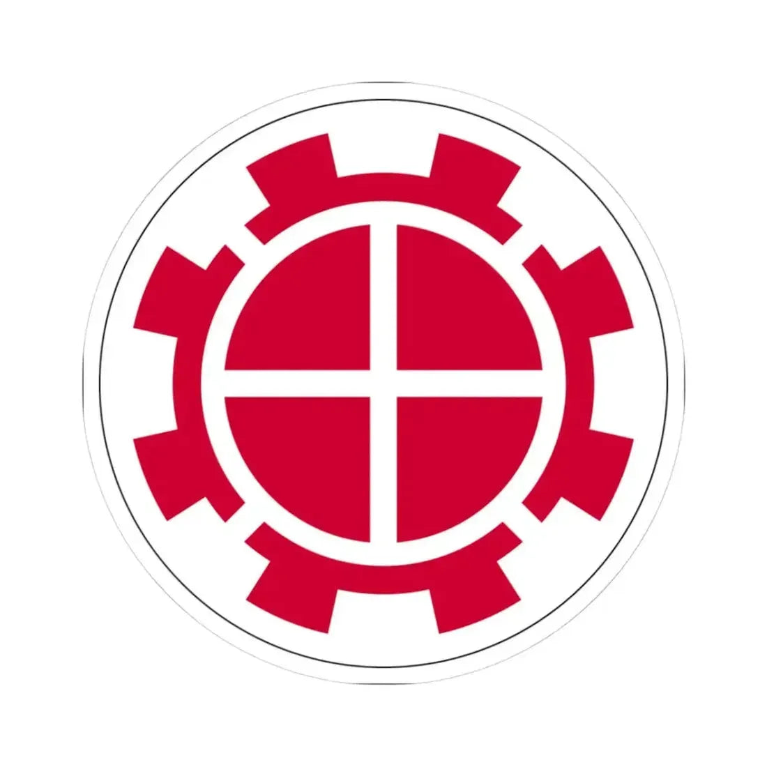 35th Engineer Brigade (U.S. Army) STICKER Vinyl Kiss-Cut Decal 3 Inch White - The Sticker Space