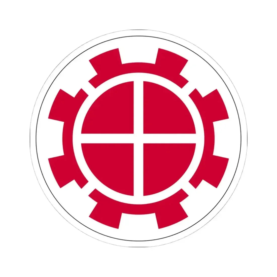 35th Engineer Brigade (U.S. Army) STICKER Vinyl Kiss-Cut Decal 4 Inch White - The Sticker Space