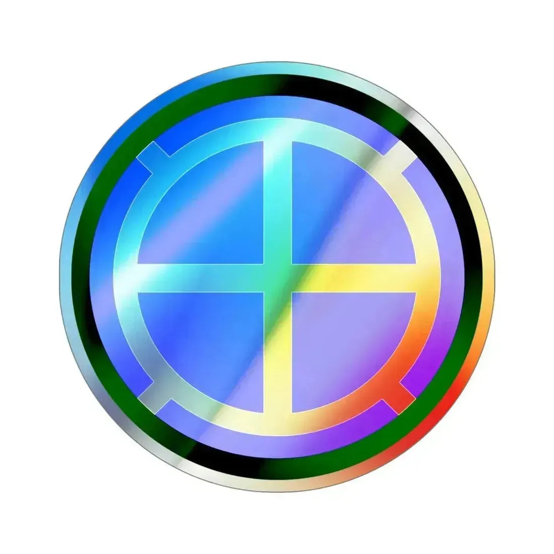 35th Infantry Division SSI (U.S. Army) Holographic STICKER Die-Cut Vinyl Decal 5 Inch Holographic - The Sticker Space