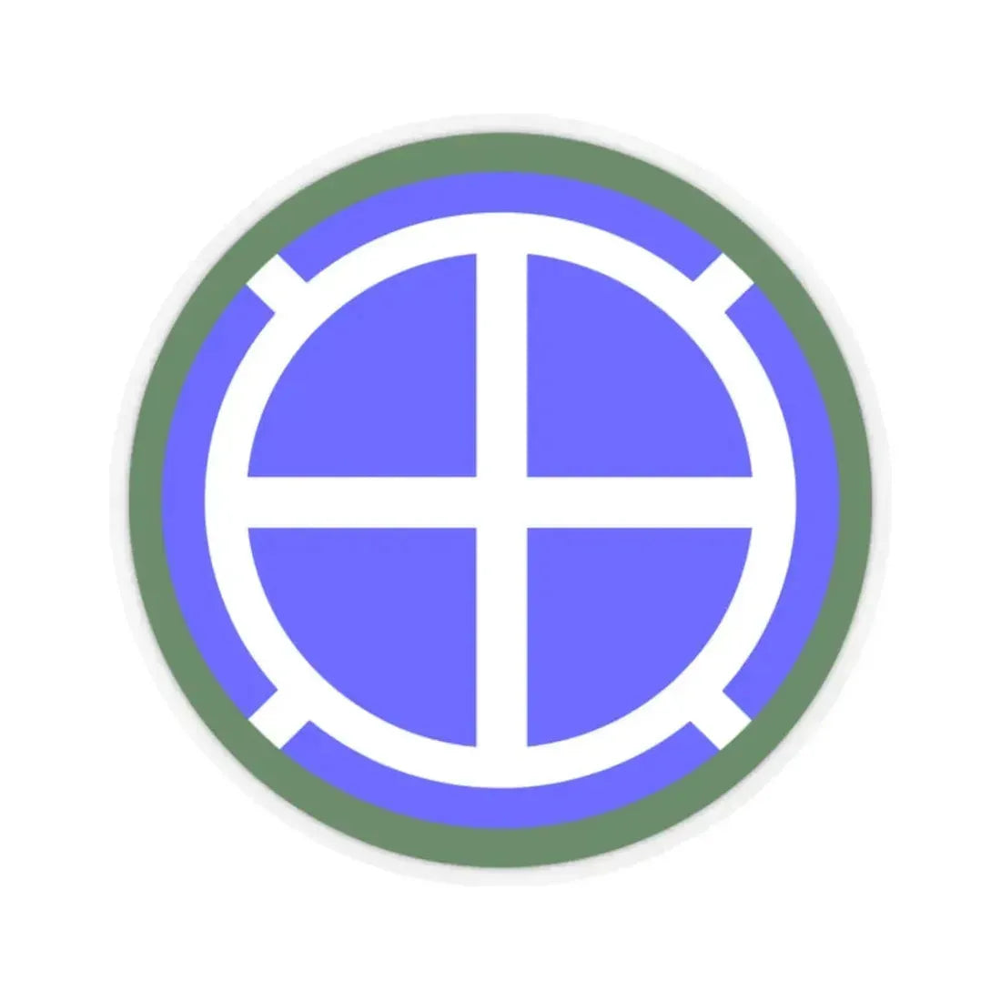 35th Infantry Division SSI (U.S. Army) STICKER Vinyl Kiss-Cut Decal 2 Inch Transparent - The Sticker Space