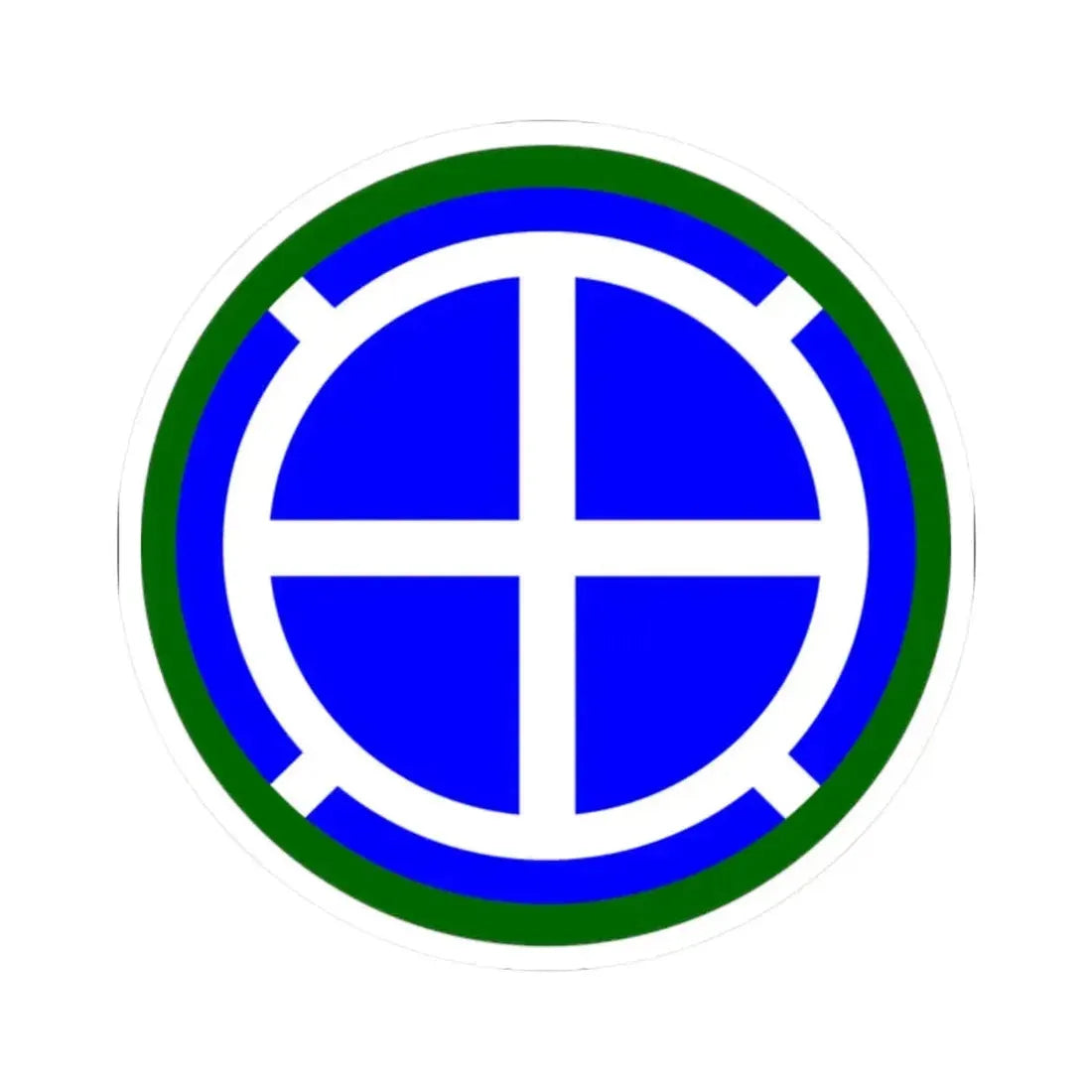 35th Infantry Division SSI (U.S. Army) STICKER Vinyl Kiss-Cut Decal 2 Inch White - The Sticker Space