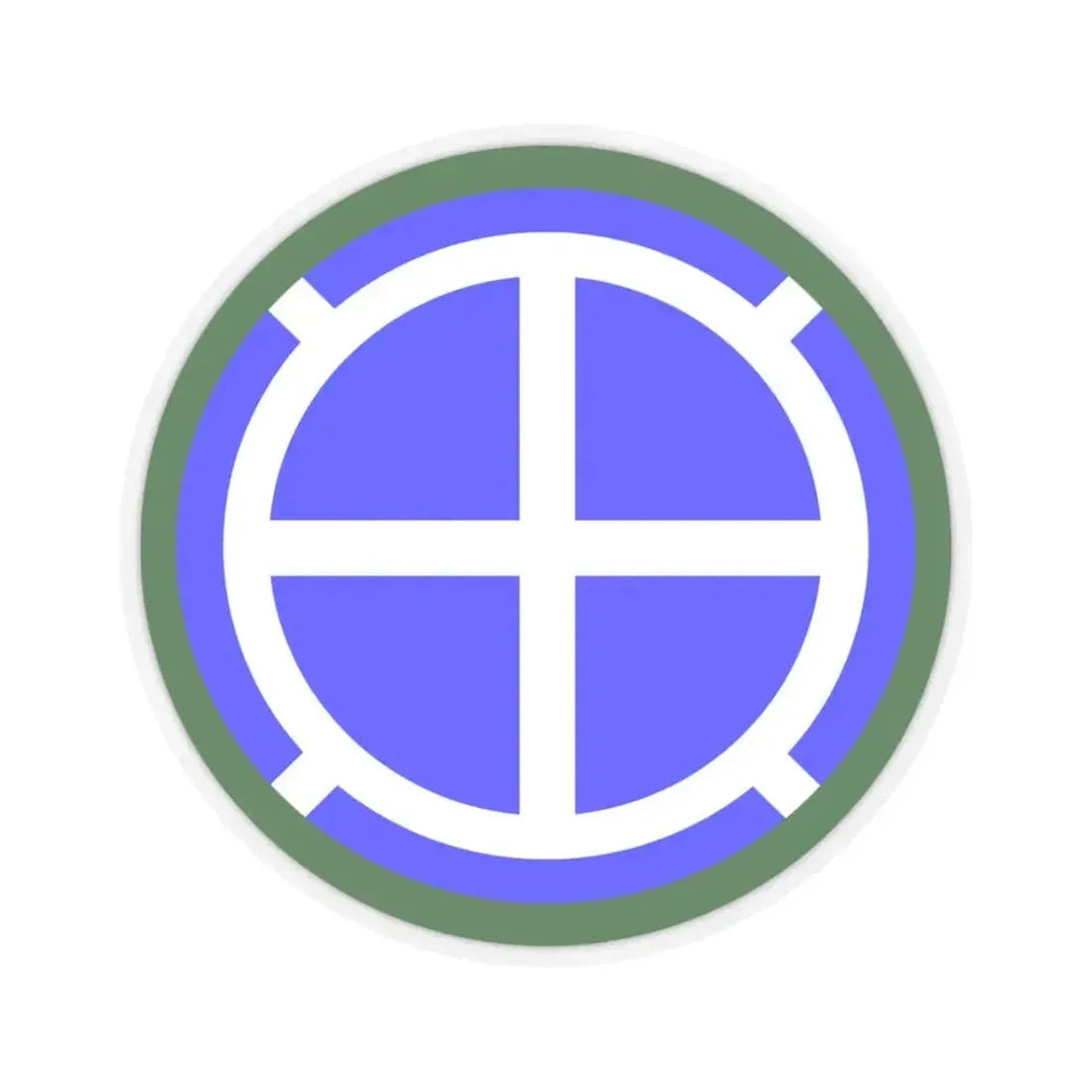 35th Infantry Division SSI (U.S. Army) STICKER Vinyl Kiss-Cut Decal 3 Inch Transparent - The Sticker Space