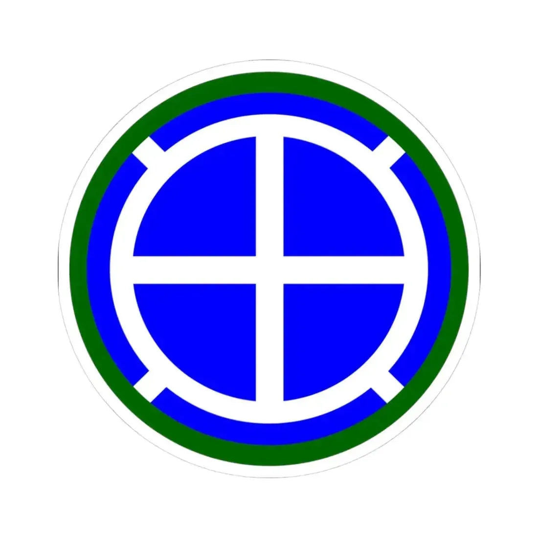 35th Infantry Division SSI (U.S. Army) STICKER Vinyl Kiss-Cut Decal 3 Inch White - The Sticker Space