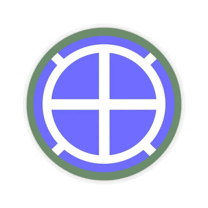 35th Infantry Division SSI (U.S. Army) STICKER Vinyl Kiss-Cut Decal 4 Inch Transparent - The Sticker Space