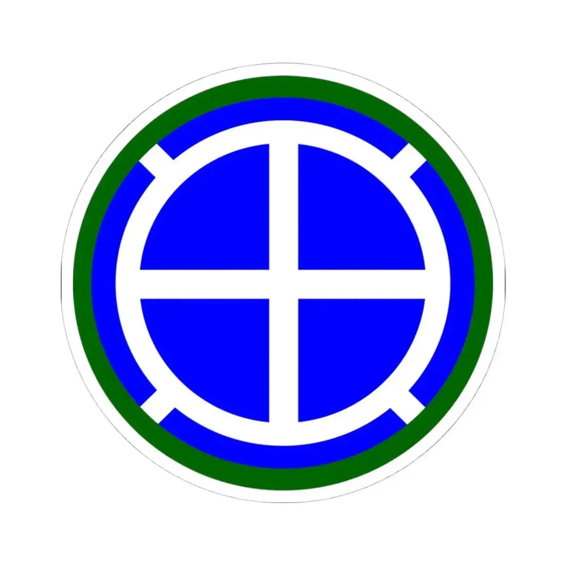 35th Infantry Division SSI (U.S. Army) STICKER Vinyl Kiss-Cut Decal 4 Inch White - The Sticker Space