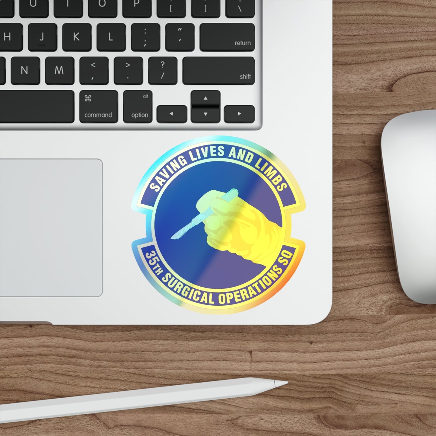 35th Surgical Operations Squadron (U.S. Air Force) Holographic STICKER Die-Cut Vinyl Decal-The Sticker Space