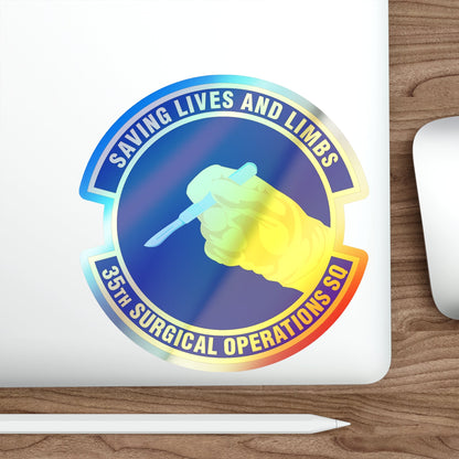 35th Surgical Operations Squadron (U.S. Air Force) Holographic STICKER Die-Cut Vinyl Decal-The Sticker Space