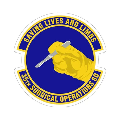 35th Surgical Operations Squadron (U.S. Air Force) STICKER Vinyl Die-Cut Decal 3 Inch - The Sticker Space