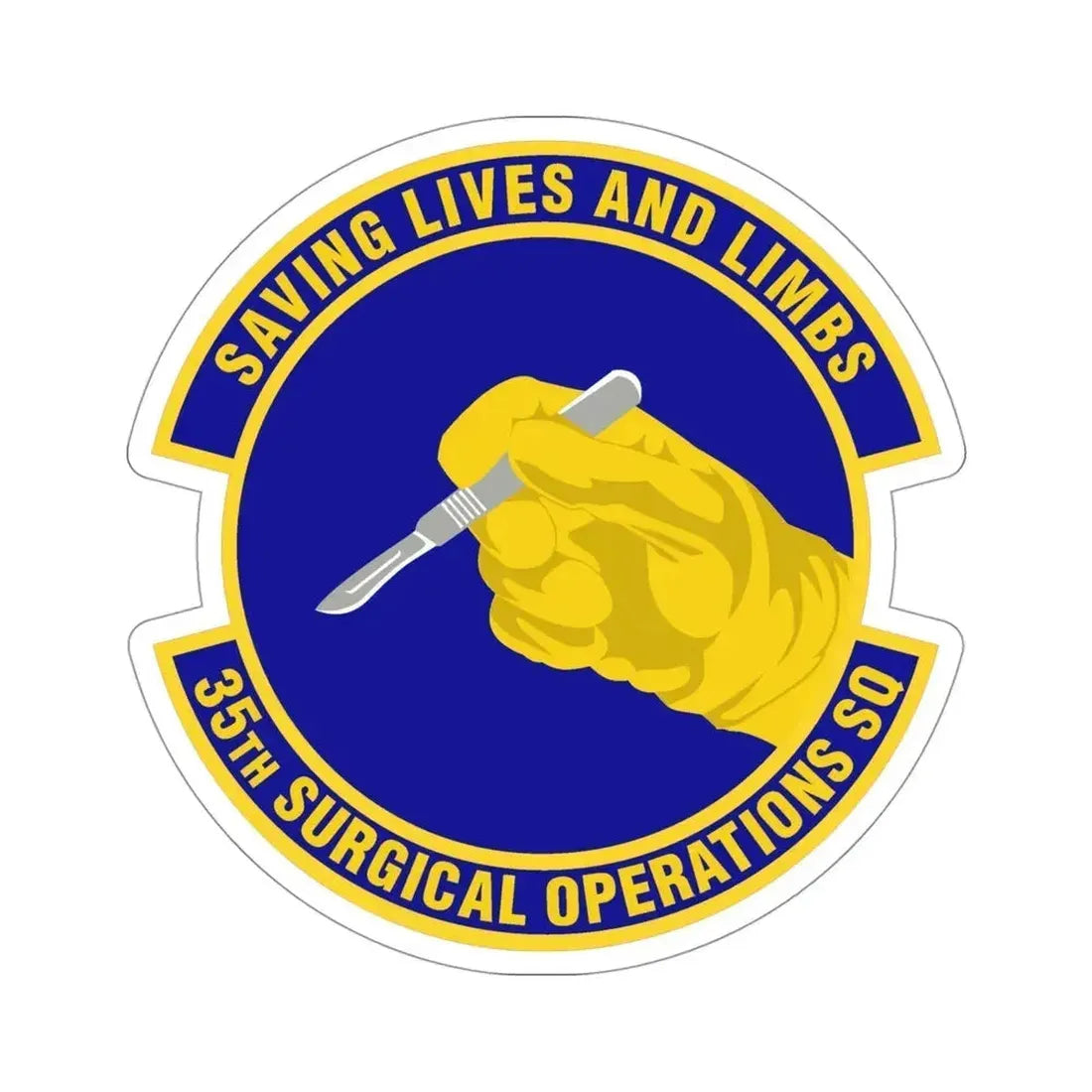 35th Surgical Operations Squadron (U.S. Air Force) STICKER Vinyl Die-Cut Decal 4 Inch - The Sticker Space
