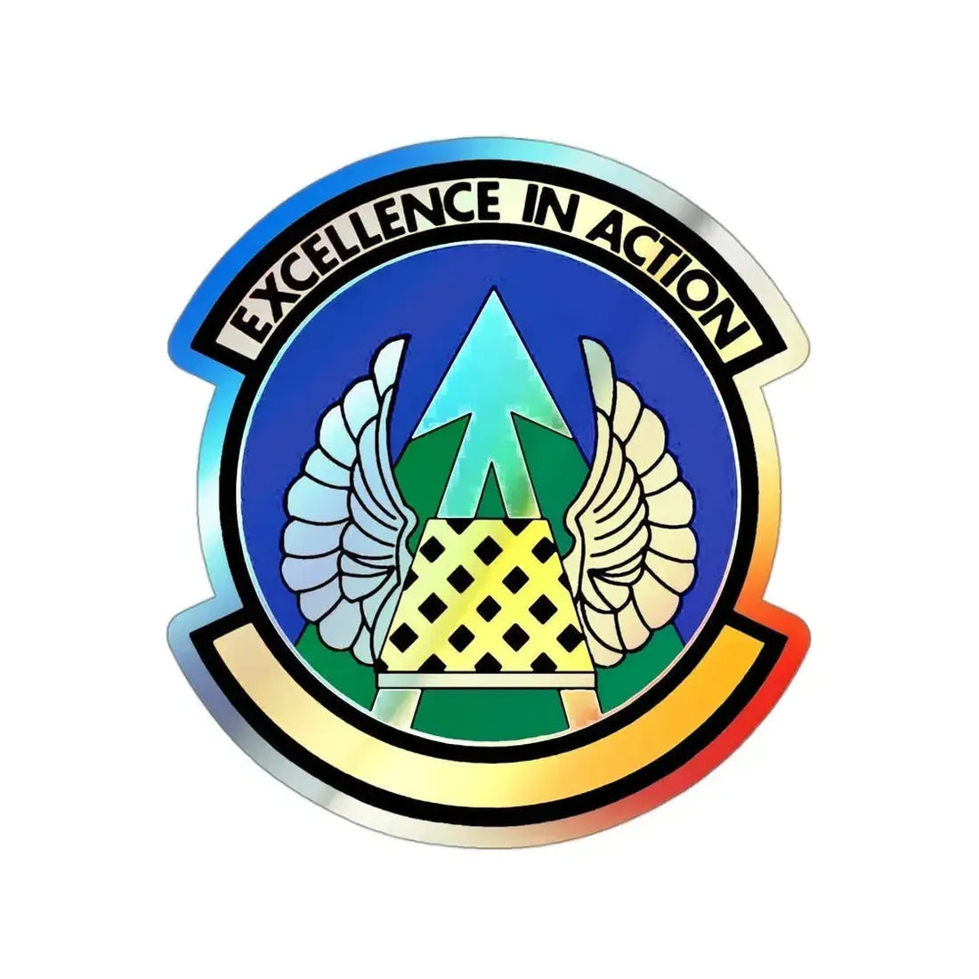 36 Aerial Port Squadron AFRC (U.S. Air Force) Holographic STICKER Die-Cut Vinyl Decal 3 Inch Holographic - The Sticker Space