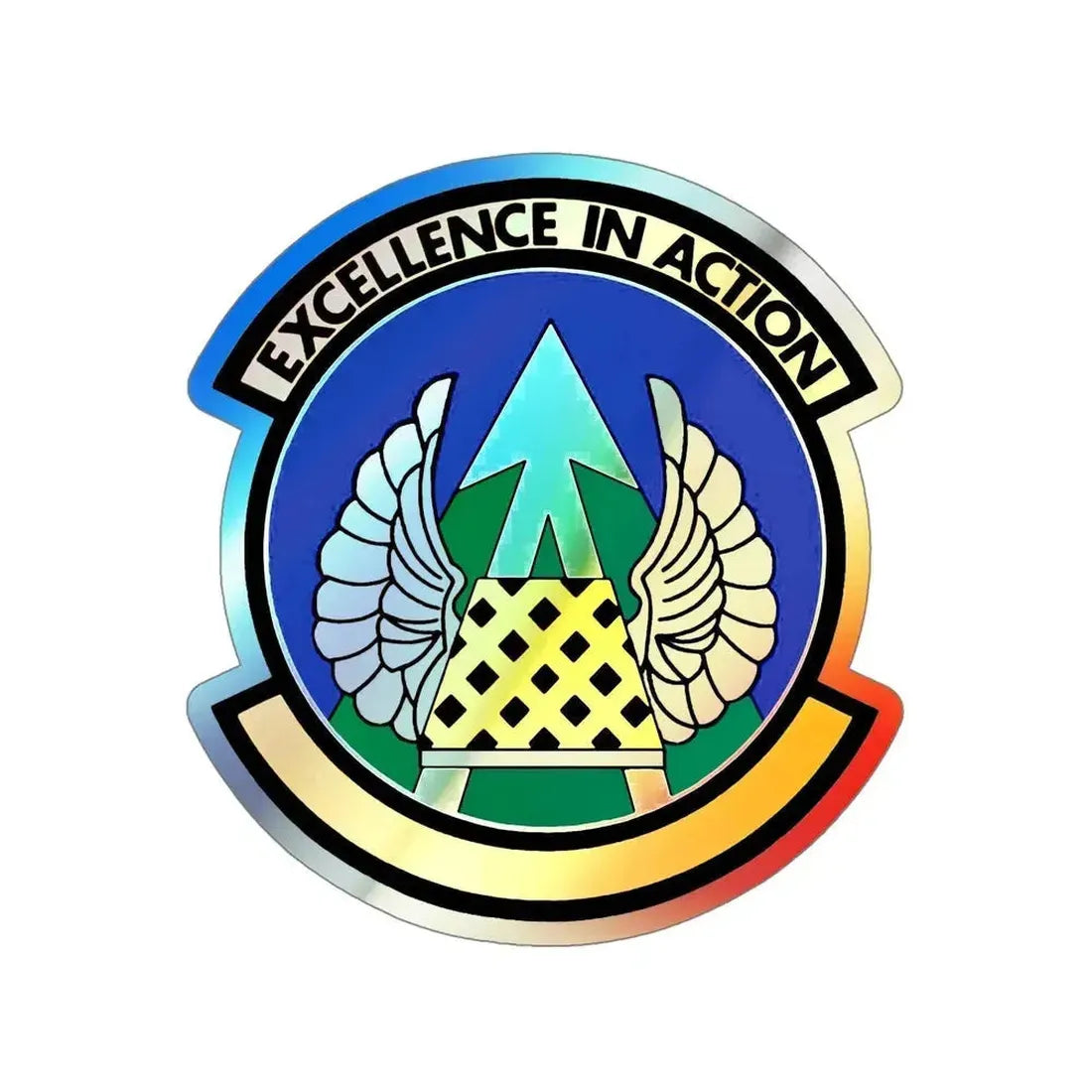 36 Aerial Port Squadron AFRC (U.S. Air Force) Holographic STICKER Die-Cut Vinyl Decal 5 Inch Holographic - The Sticker Space