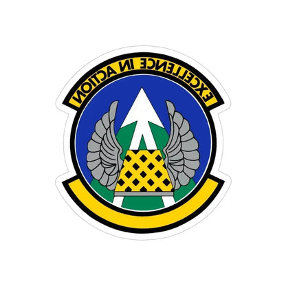 36 Aerial Port Squadron AFRC (U.S. Air Force) REVERSE PRINT Transparent Die-Cut STICKER 4 Inch Die-Cut Transparent - The Sticker Space