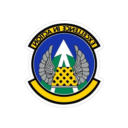 36 Aerial Port Squadron AFRC (U.S. Air Force) REVERSE PRINT Transparent Die-Cut STICKER 5 Inch Die-Cut Transparent - The Sticker Space