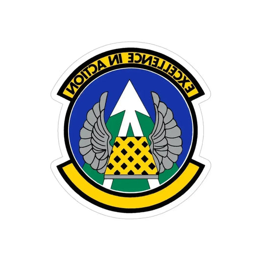 36 Aerial Port Squadron AFRC (U.S. Air Force) REVERSE PRINT Transparent Die-Cut STICKER 6 Inch Die-Cut Transparent - The Sticker Space