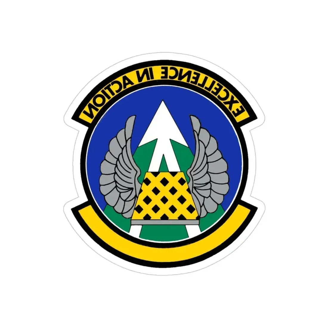 36 Aerial Port Squadron AFRC (U.S. Air Force) REVERSE PRINT Transparent Die-Cut STICKER - The Sticker Space