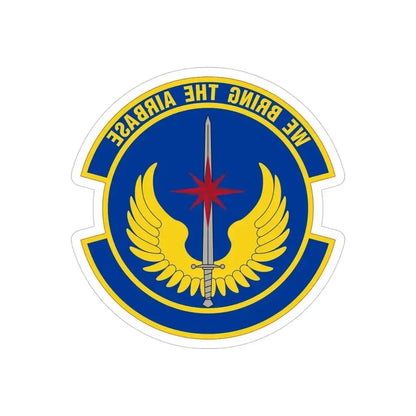 36 Contingency Response Squadron PACAF (U.S. Air Force) REVERSE PRINT Transparent Die-Cut STICKER 4 Inch Die-Cut Transparent - The Sticker Space