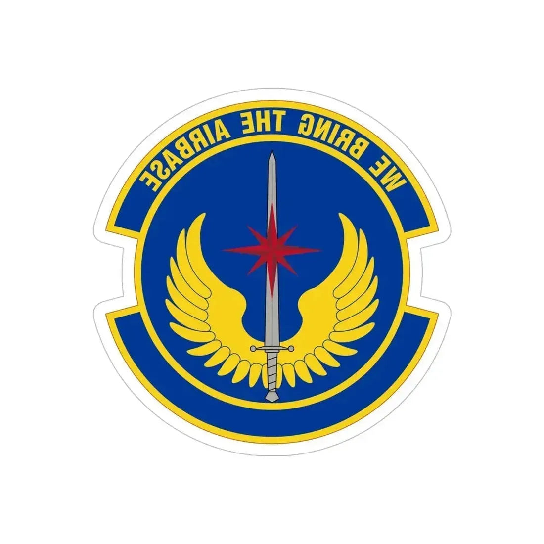 36 Contingency Response Squadron PACAF (U.S. Air Force) REVERSE PRINT Transparent Die-Cut STICKER 6 Inch Die-Cut Transparent - The Sticker Space
