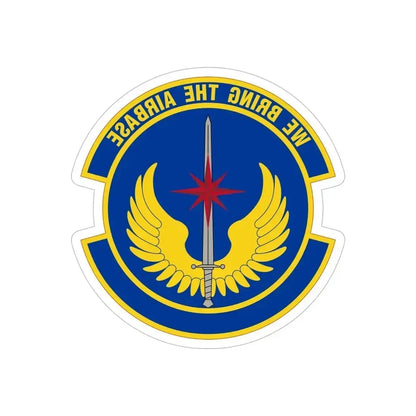 36 Contingency Response Squadron PACAF (U.S. Air Force) REVERSE PRINT Transparent Die-Cut STICKER 6 Inch Die-Cut Transparent - The Sticker Space