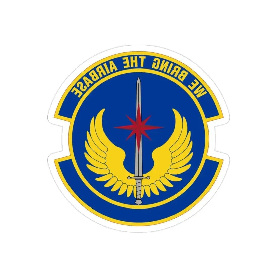 36 Contingency Response Squadron PACAF (U.S. Air Force) REVERSE PRINT Transparent Die-Cut STICKER - The Sticker Space