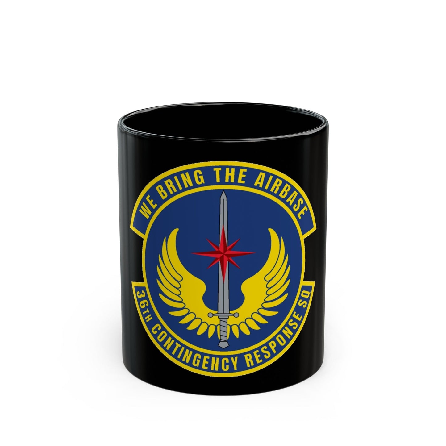 36 Contingency Response Squadron PACAF v2 (U.S. Air Force) Black Coffee Mug-11oz-The Sticker Space