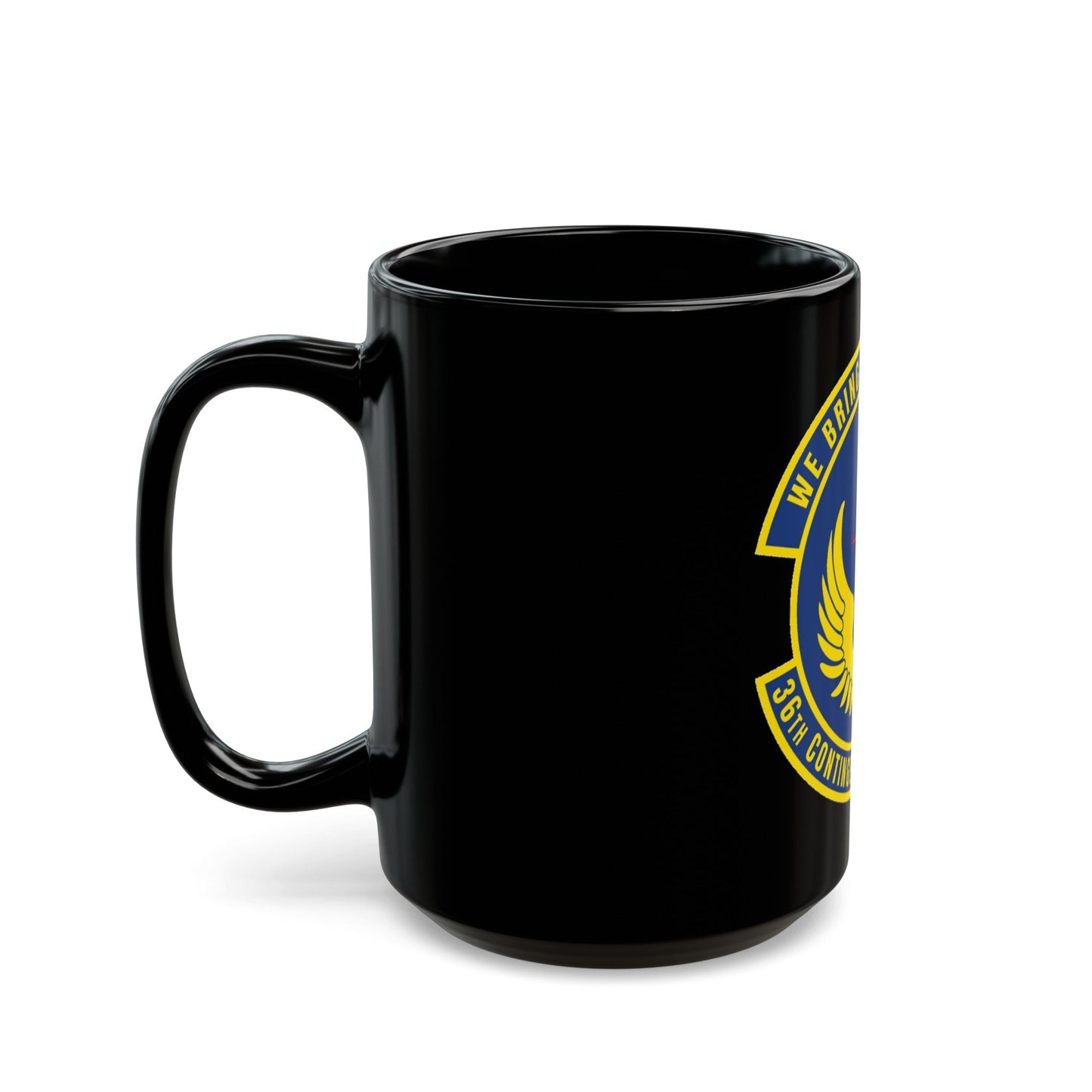 36 Contingency Response Squadron PACAF v2 (U.S. Air Force) Black Coffee Mug-The Sticker Space