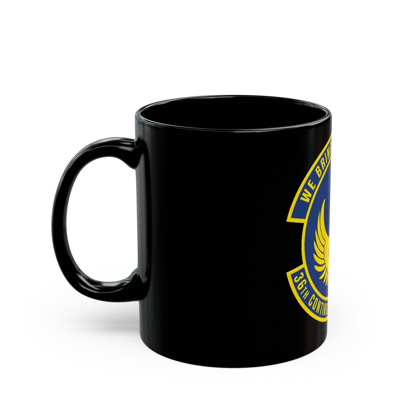 36 Contingency Response Squadron PACAF v2 (U.S. Air Force) Black Coffee Mug-The Sticker Space