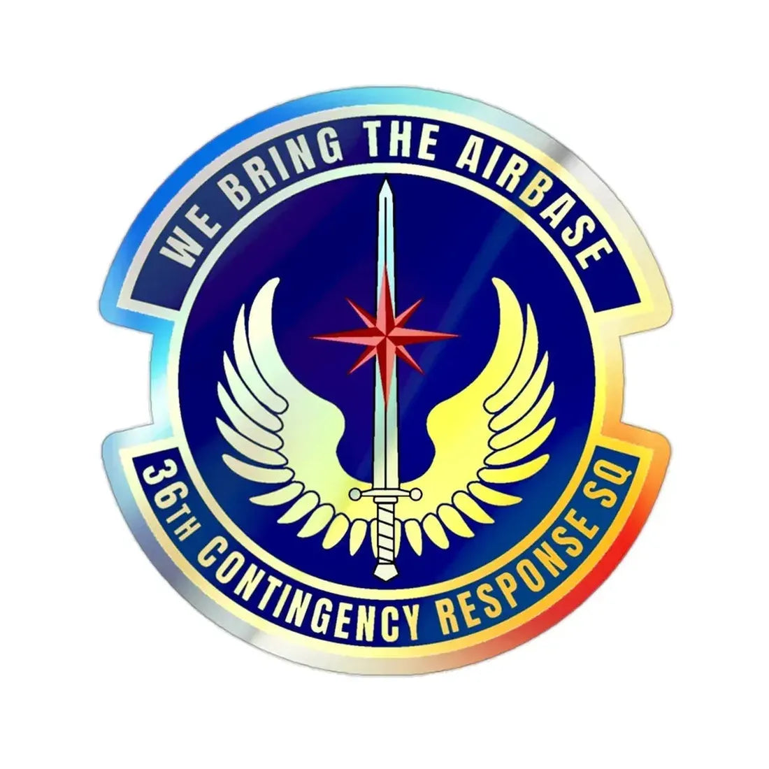 36 Contingency Response Squadron PACAF v2 (U.S. Air Force) Holographic STICKER Die-Cut Vinyl Decal - The Sticker Space