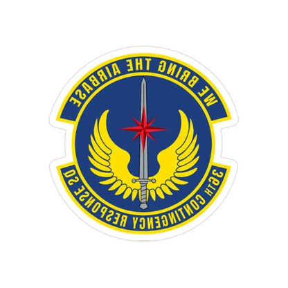 36 Contingency Response Squadron PACAF v2 (U.S. Air Force) REVERSE PRINT Transparent Die-Cut STICKER - The Sticker Space