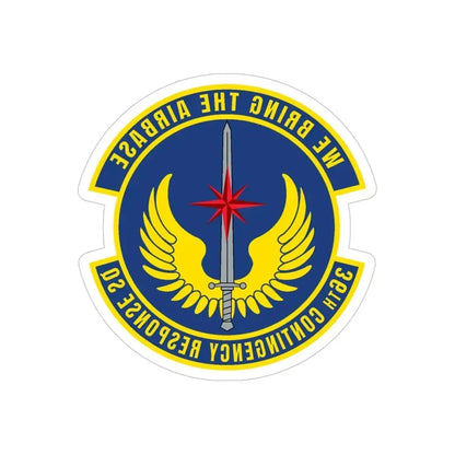 36 Contingency Response Squadron PACAF v2 (U.S. Air Force) REVERSE PRINT Transparent Die-Cut STICKER - The Sticker Space