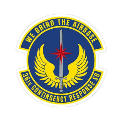 36 Contingency Response Squadron PACAF v2 (U.S. Air Force) STICKER Vinyl Kiss-Cut Decal 4 Inch White - The Sticker Space