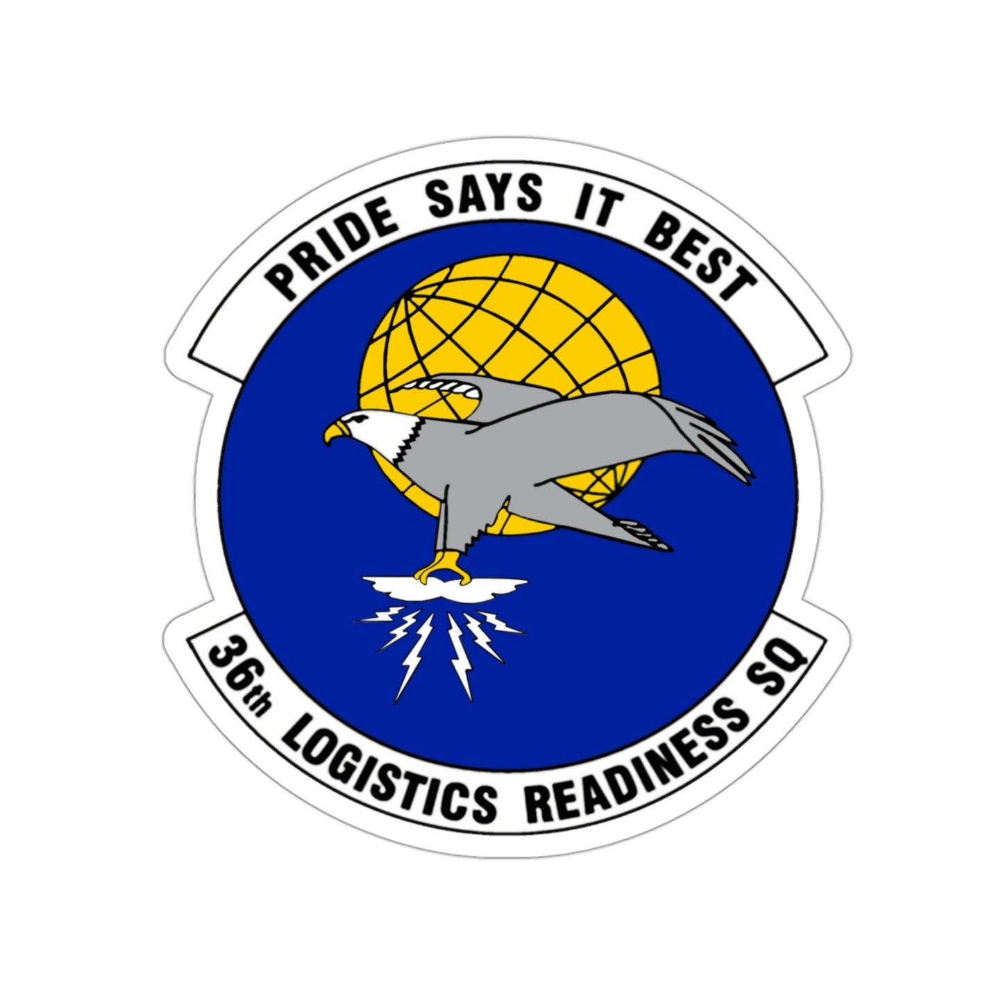 36 Logistics Readiness Squadron PACAF (U.S. Air Force) STICKER Vinyl Die-Cut Decal-3 Inch-The Sticker Space