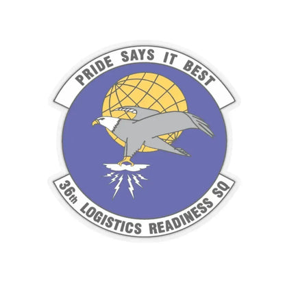 36 Logistics Readiness Squadron PACAF (U.S. Air Force) STICKER Vinyl Kiss-Cut Decal 6 Inch Transparent - The Sticker Space