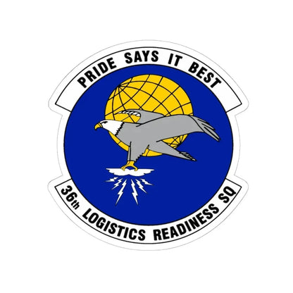36 Logistics Readiness Squadron PACAF (U.S. Air Force) STICKER Vinyl Kiss-Cut Decal 6 Inch White - The Sticker Space