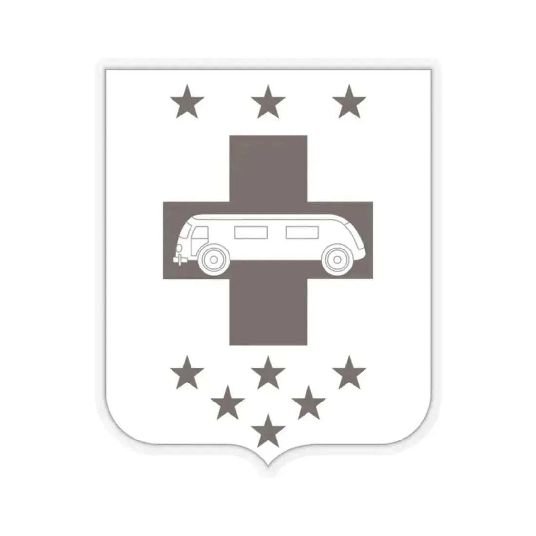 36 Medical Battalion 2 (U.S. Army) STICKER Vinyl Kiss-Cut Decal 2 Inch Transparent - The Sticker Space