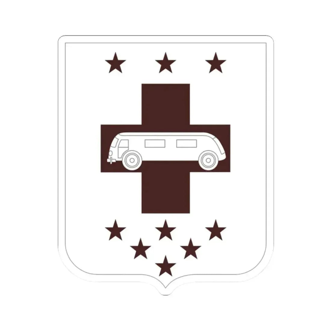 36 Medical Battalion 2 (U.S. Army) STICKER Vinyl Kiss-Cut Decal 2 Inch White - The Sticker Space