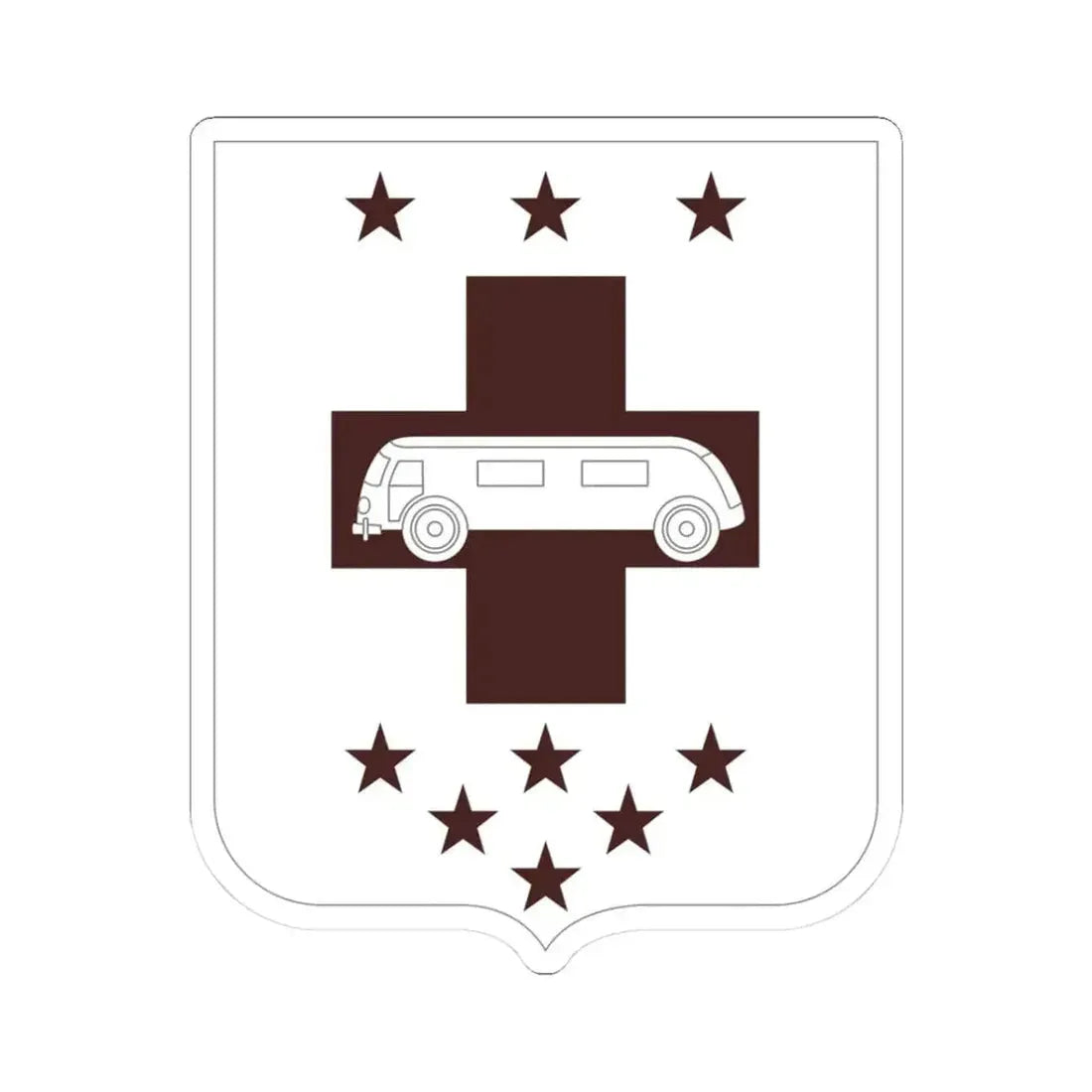 36 Medical Battalion 2 (U.S. Army) STICKER Vinyl Kiss-Cut Decal 3 Inch White - The Sticker Space