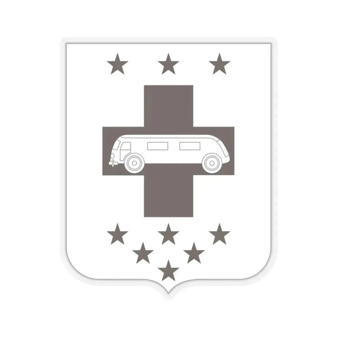 36 Medical Battalion 2 (U.S. Army) STICKER Vinyl Kiss-Cut Decal 6 Inch Transparent - The Sticker Space