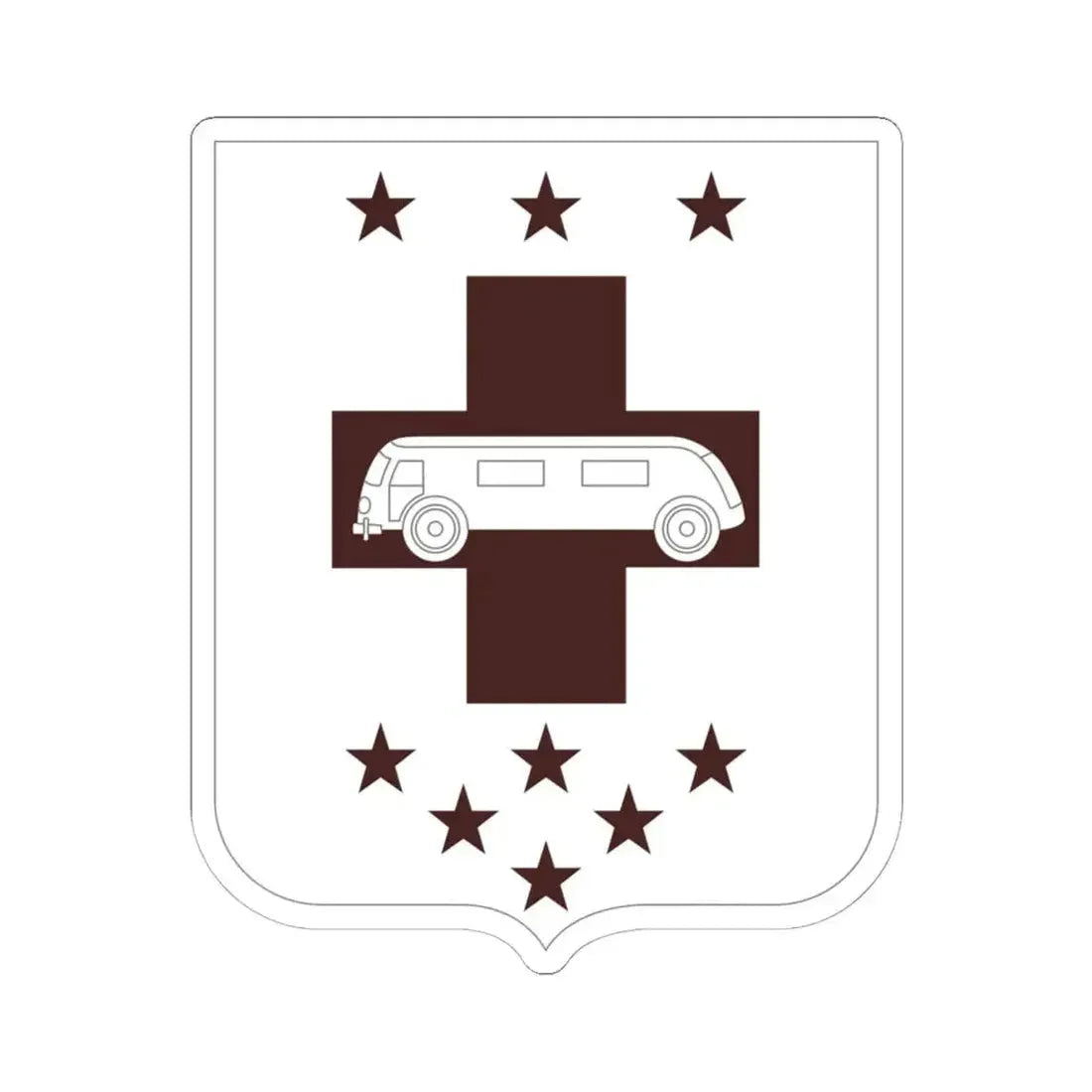 36 Medical Battalion 2 (U.S. Army) STICKER Vinyl Kiss-Cut Decal 6 Inch White - The Sticker Space