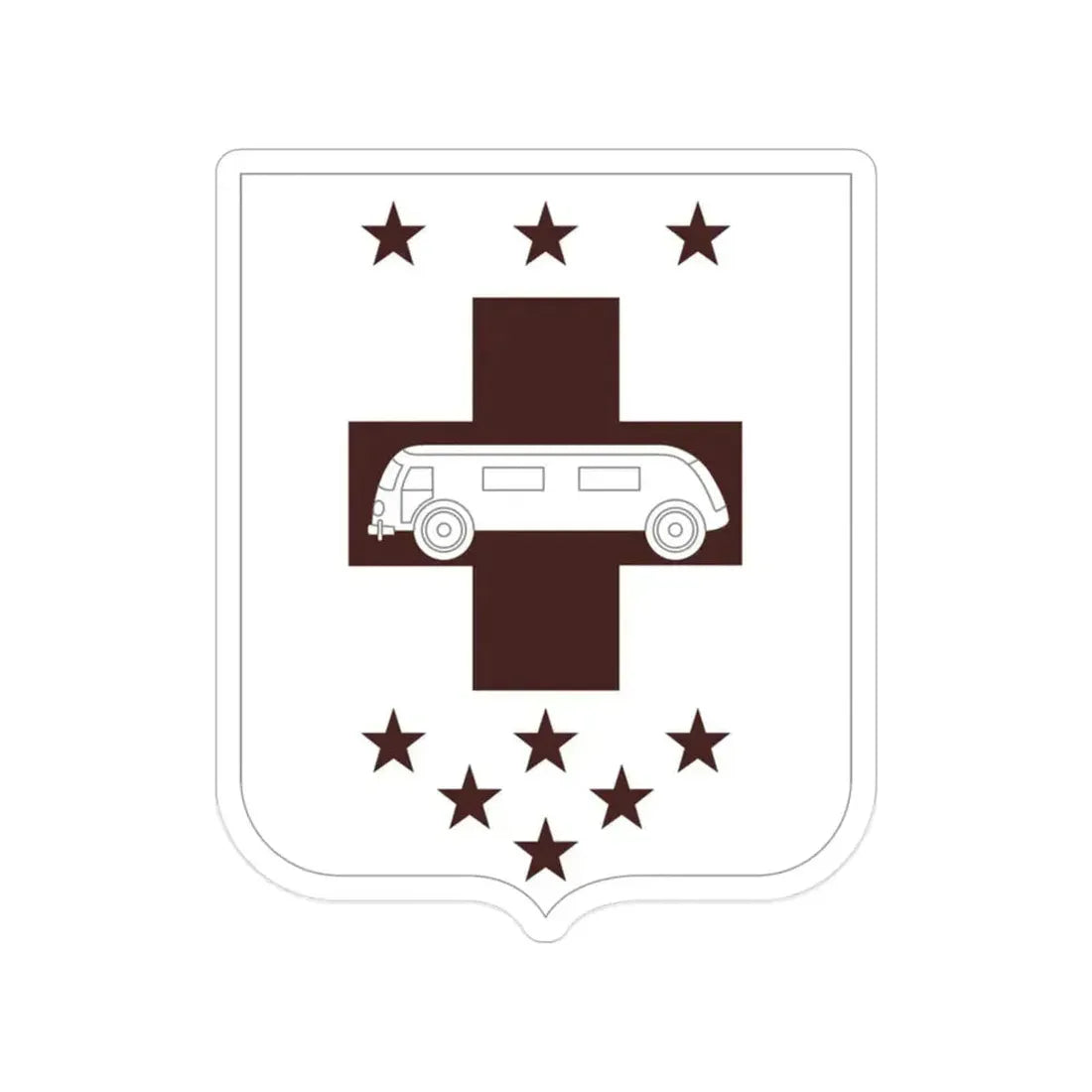 36 Medical Battalion 2 (U.S. Army) Transparent STICKER Die-Cut Vinyl Decal 2 Inch - The Sticker Space