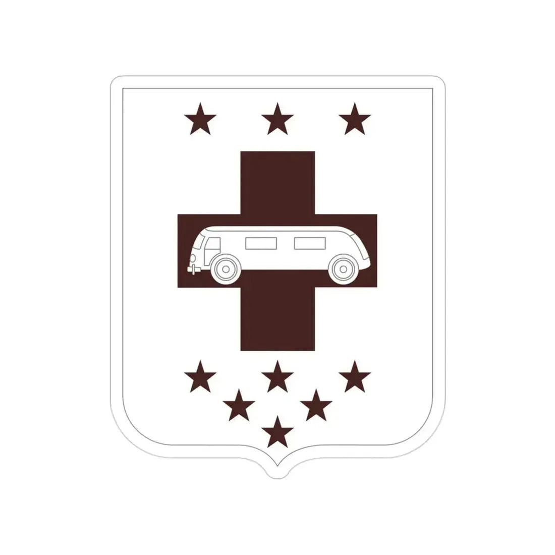 36 Medical Battalion 2 (U.S. Army) Transparent STICKER Die-Cut Vinyl Decal 3 Inch - The Sticker Space