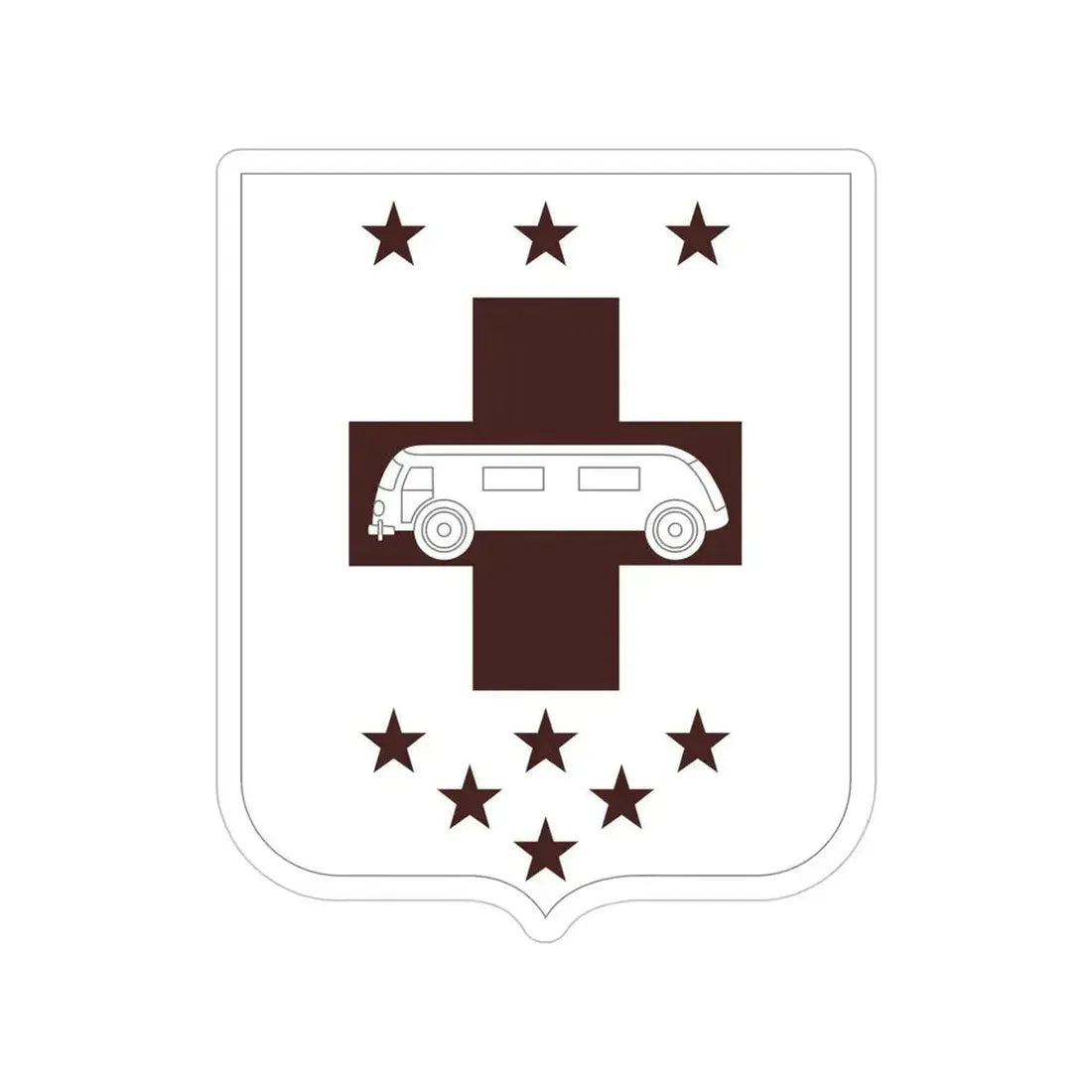 36 Medical Battalion 2 (U.S. Army) Transparent STICKER Die-Cut Vinyl Decal 5 Inch - The Sticker Space