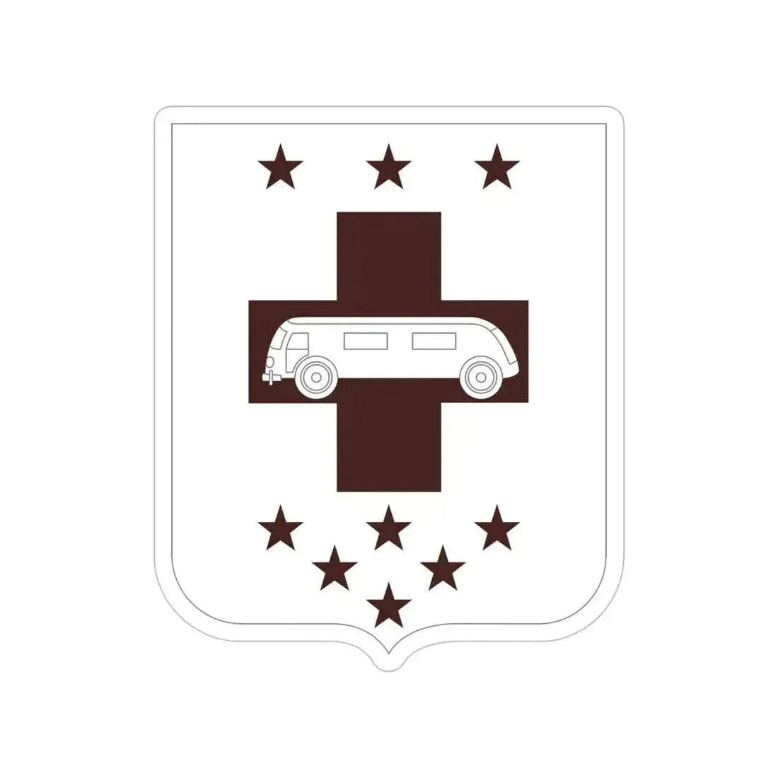 36 Medical Battalion 2 (U.S. Army) Transparent STICKER Die-Cut Vinyl Decal 6 Inch - The Sticker Space