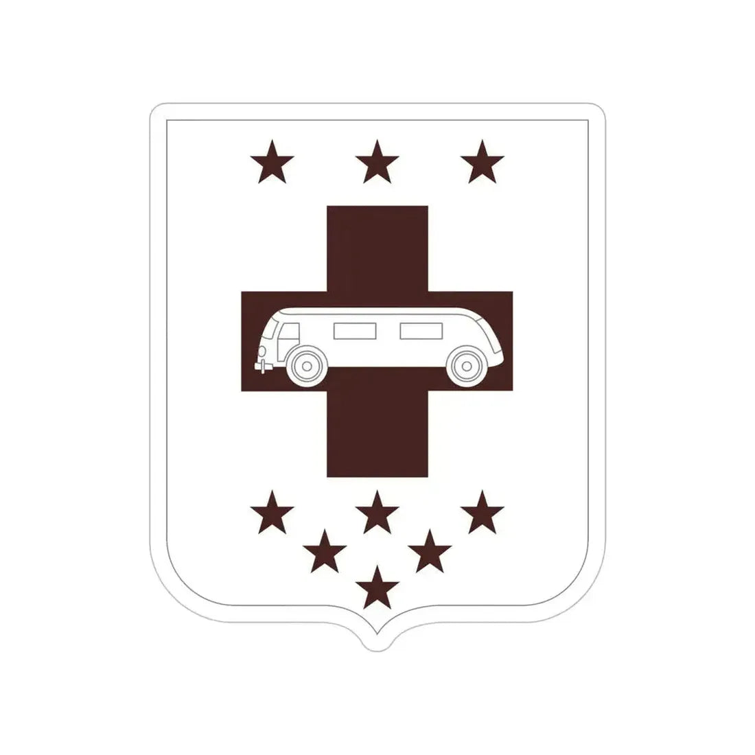 36 Medical Battalion 2 (U.S. Army) Transparent STICKER Die-Cut Vinyl Decal 6 Inch - The Sticker Space